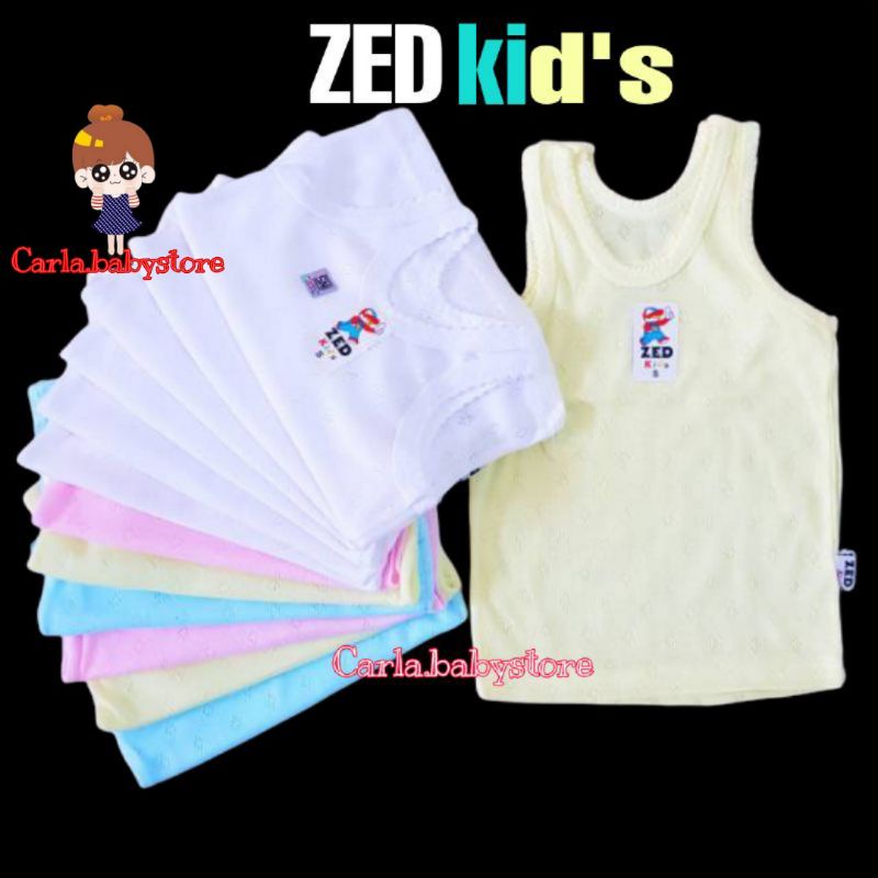 3pcs_ singlet bayi & anak Zed kids / kaos dalam anak / kaos kutang anak / singlet Zed kids