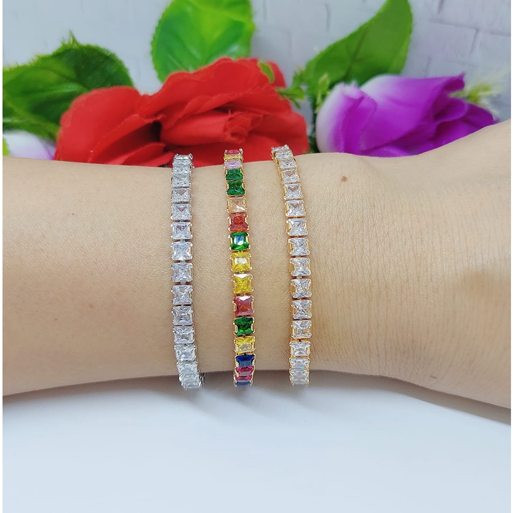 Xuping Gelang Full Mata Terbaru Rantai Kecil.Besar