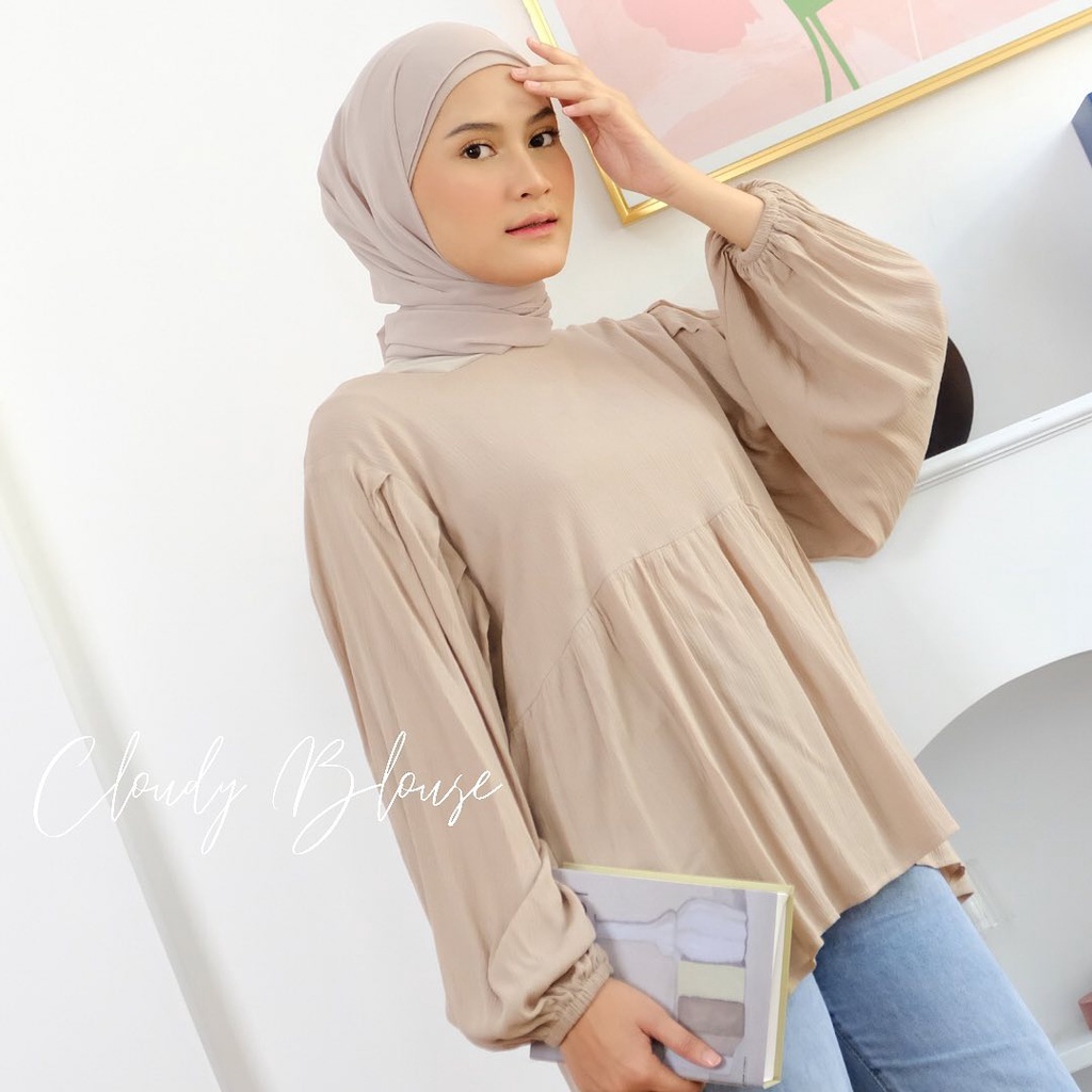 ALFAZZA STORE - CLOUDY BLOUSE  RAYON PREMIUM - ATASAN WANITA - TERMURAH