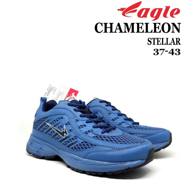 Sepatu Pria Eagle / Chameleon - Biru / Sepatu running pria / sepatu olahraga