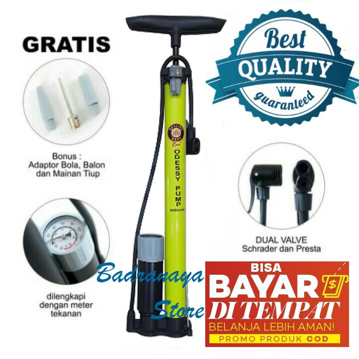 Pompa Ban Tabung Meter Sepeda Motor Mobil Bola Manual Pompa Ban Tabung Meter Sepeda Motor Mobil Bola Manual