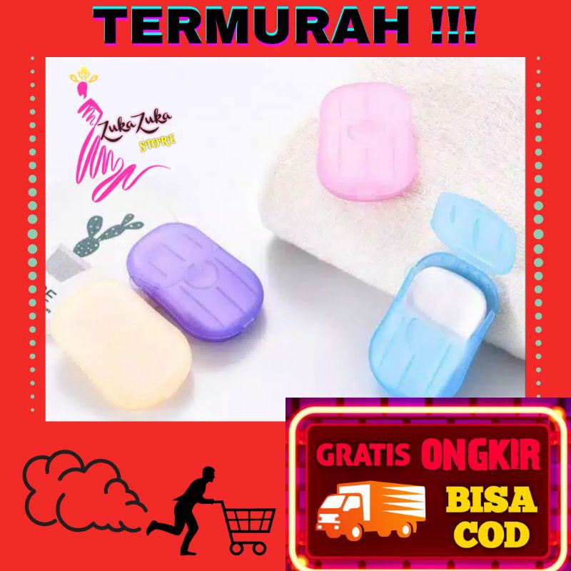 TERMURAH!!! Sabun Kertas Mini / Paper Soap Travelling / Sabun Praktis