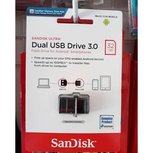 OTG+Flashdisk Sandisk 32GB