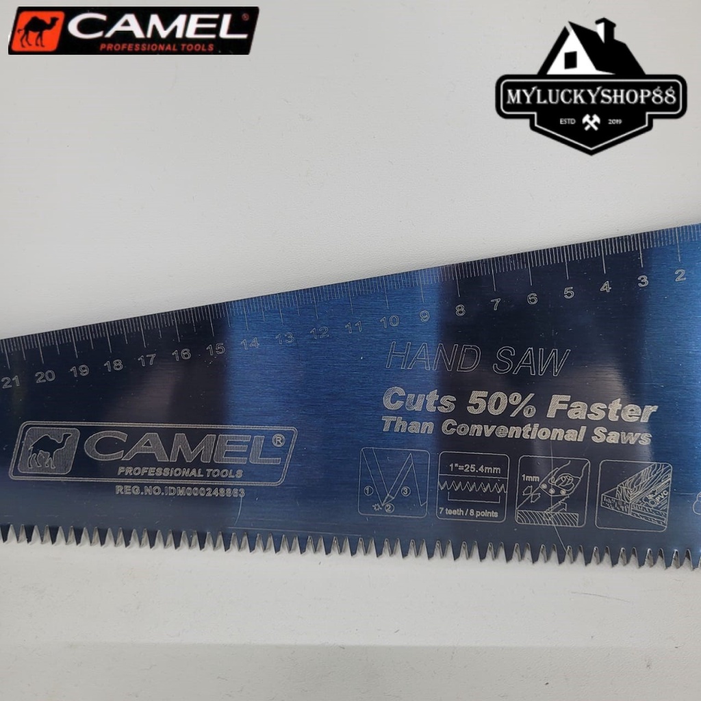 Camel Gergaji Kayu Gagang Karet 18 Inch Heavy Duty