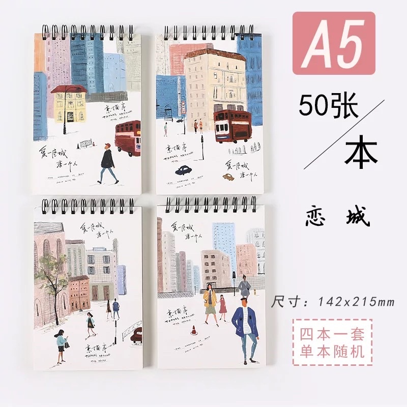 Sketchbook / BUKU GAMBAR / BUKU SKETSA / BUKU MELUKIS-A5 building series