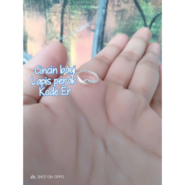 Cincin bayi lapis emas 24 k