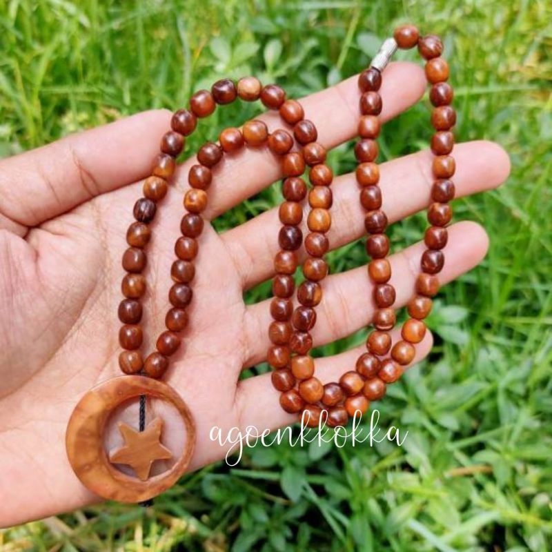 kalung bulan bintang full coklat kokka kaokah