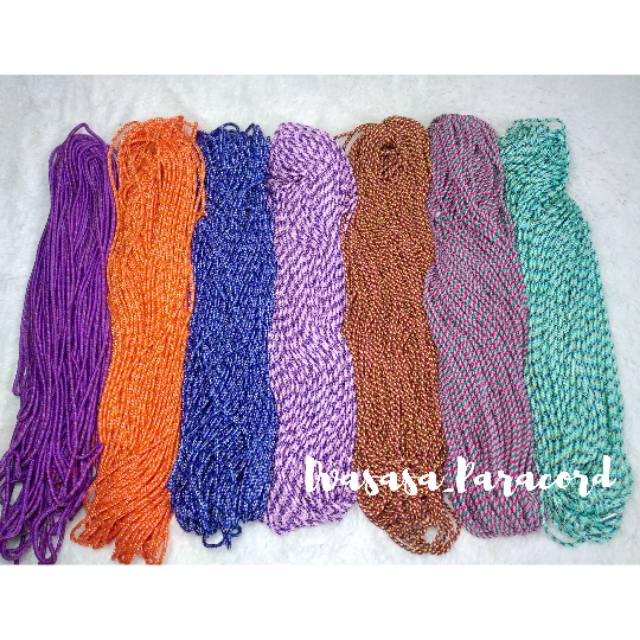 TALI PRUSIK 2MM - 3MM TALI GELANG TALI KALUNG TALI KERAJINAN