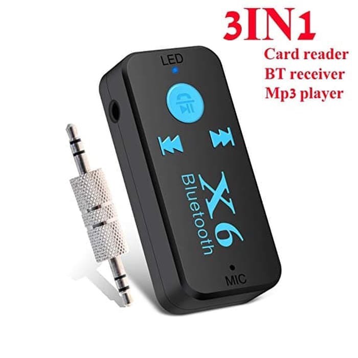 [ORIGINAL] BLUETOOTH RECEIVER CAR X6 CK05 / BLUETOOTH AUX KIT X6 GOOD QUALITY