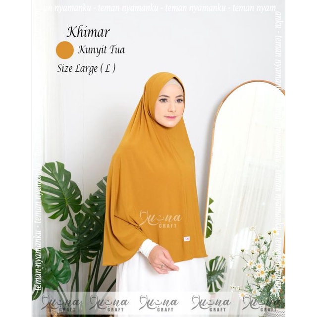 Hijab jilbab khimar instan size L by lubna craft