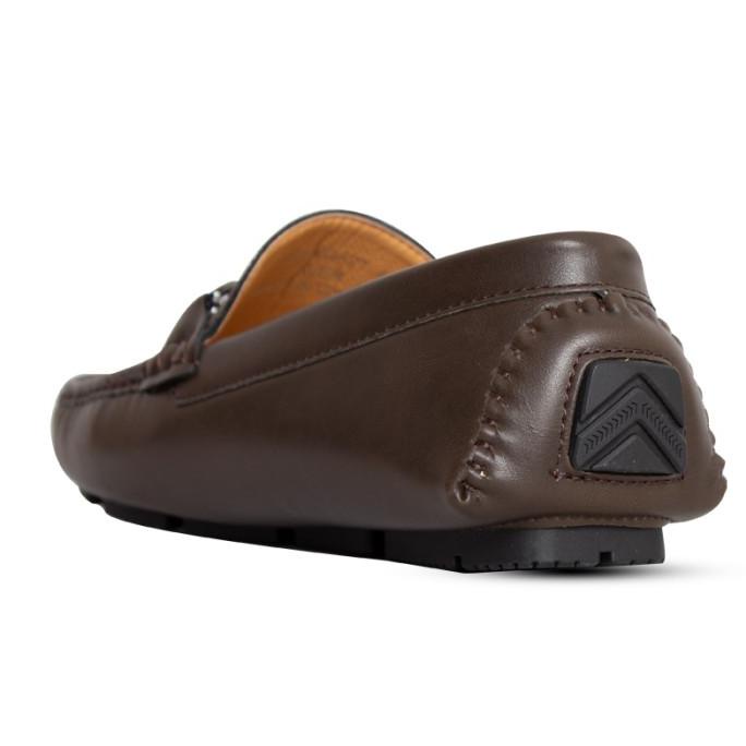 Cavallero Javer Sepatu Pria Casual Loafers Dark Brown