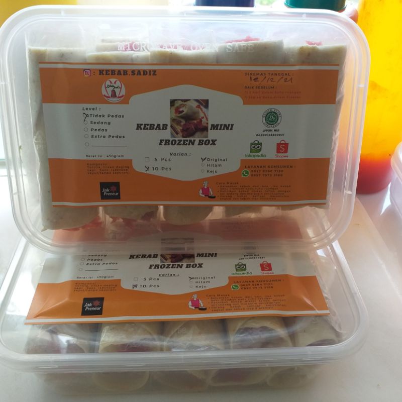 

Kebab Mini frozen Box isi 10pcs full daging sapi/Kebab Mini Original/Kebab Frozen/Kebab Sadiz
