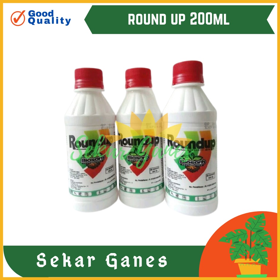 Ori Roundup 200 Ml Obat Pembasmi Rumput Ilalang Herbisida Round Up Bukan  Roundup Kw