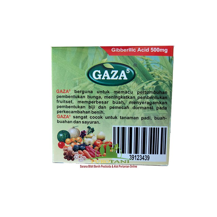 Hormon pemacu tumbuh Gibberellic Acid ZPT Gaza5 GA5 Tablet  500mg Ga3 Plus pembesar umbi buah