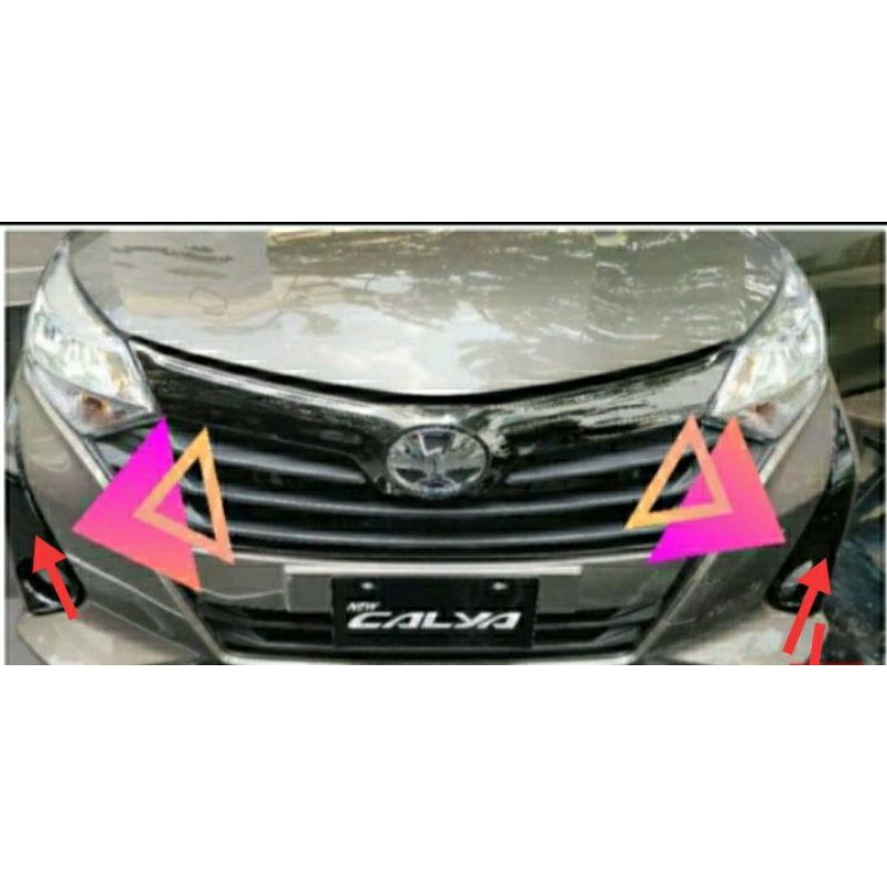 Cover Ring Foglamp Toyota Calya Fecelift 2020 carbon