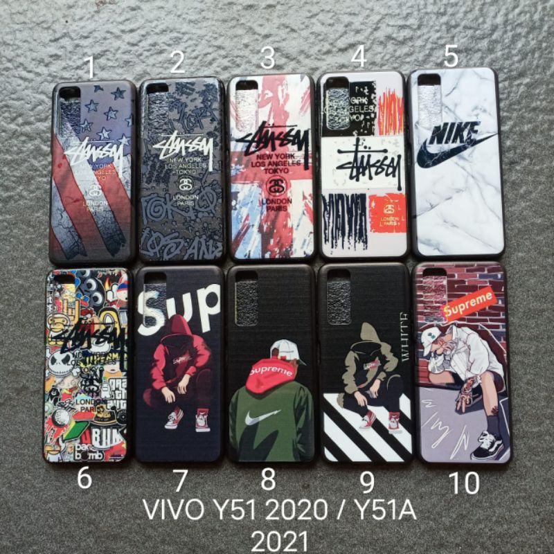 Case gambar Vivo Y51 2020 . Y51A . Y31 2021 . Y33 2021 . Y53S  motif cowok ( 2 motif ) soft softcase softshell silikon cover casing kesing housing