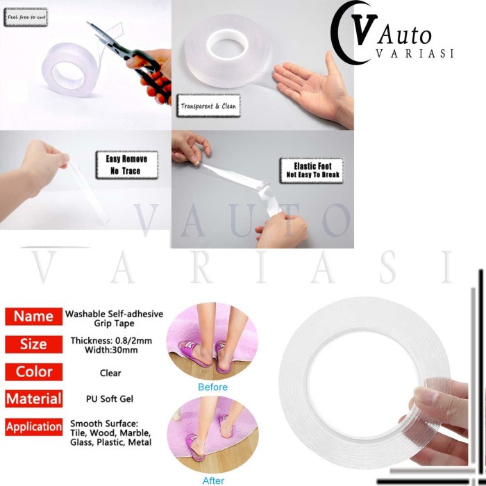 

Spesial Nano Magic Tape Bening Tahan Air 30Mm X 5M Acrylic Washable Trendi