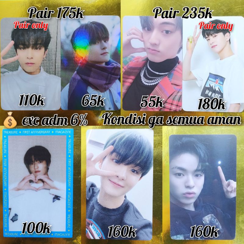 [BACA DESKRIPSI] wts pc treasure mumo jihoon rpc haruto asahi knpops asajum welcol 2022 yoshi