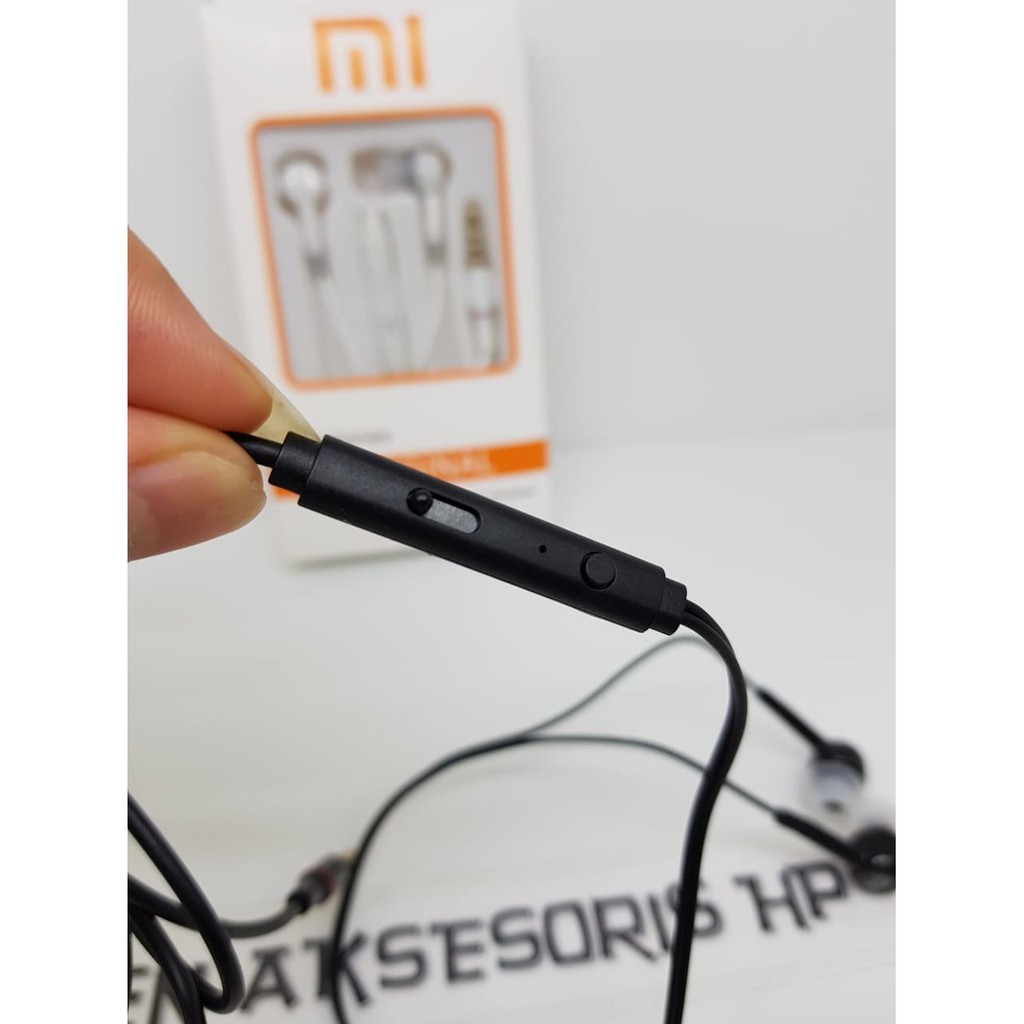 Headset XIAOMI Handsfree XIAOMI BIASA Earphone in Ear Bud Headphone Ear Set Universal 3.5mm MURAH