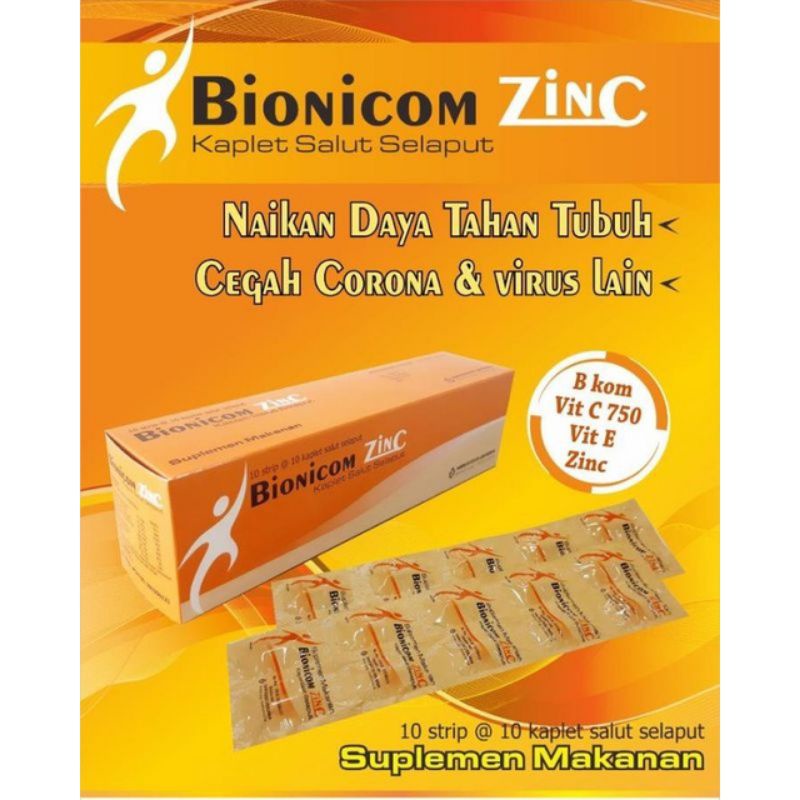 bionicom zinc bionicom zing multivitamin suplemen makanan vitamin c vitamin b vitamin e zing
