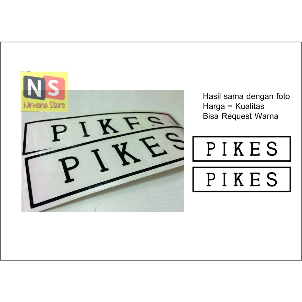 Stiker Pikes Bike Sepeda Lipat