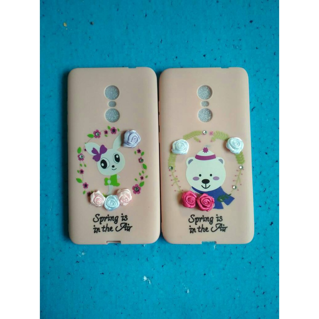 SOFT CASE PINK REDMI NOTE 4 CASE KARAKTER CASE MOTIF REDMI NOTE 4