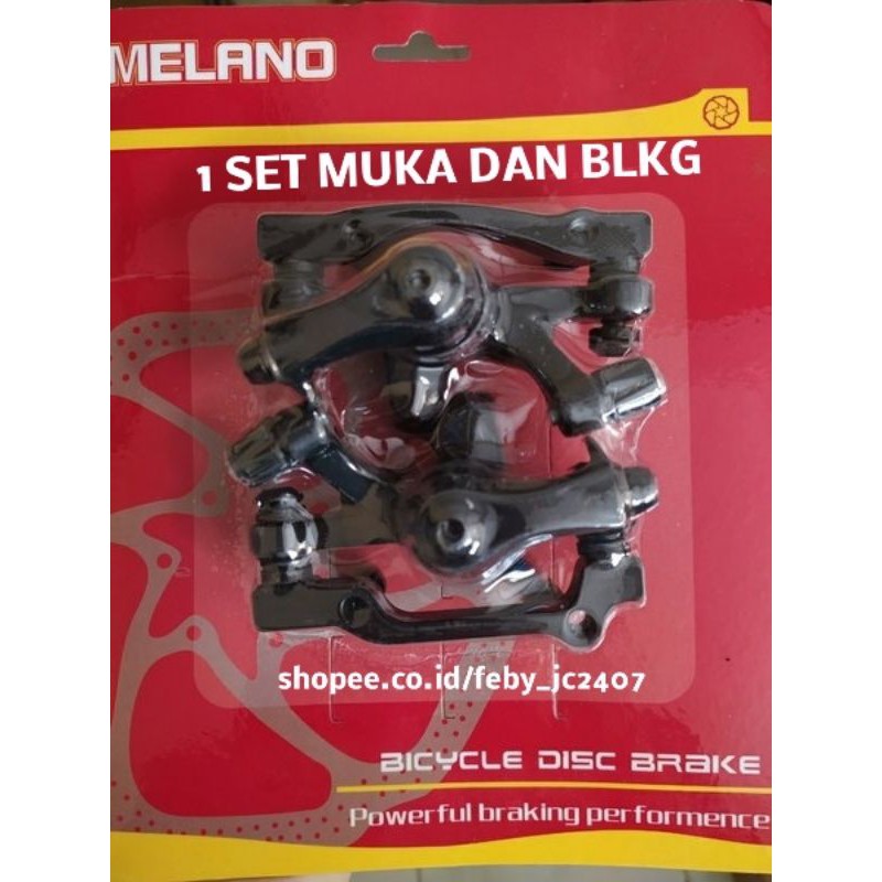 KALIPER CAKRAM SEPEDA MINION MTB SELI LIPAT SEMUA SEPEDA 1 SET MUKA BELAKANG TREX MELANO
