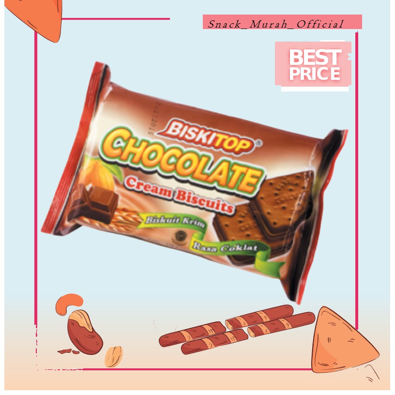 

CREAM 24 218gr BISKITOP Snack Murah Jajanan Anak Kekinian Cemilan Diet Sehat Biskuit Kue Kering - 26