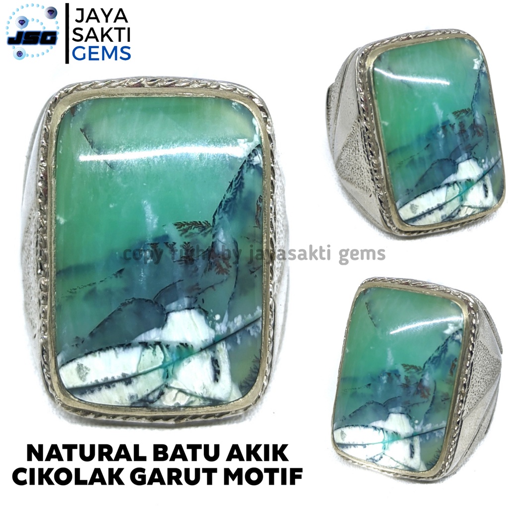 Natural Batu Akik Cikolak Garut Motif CKG01