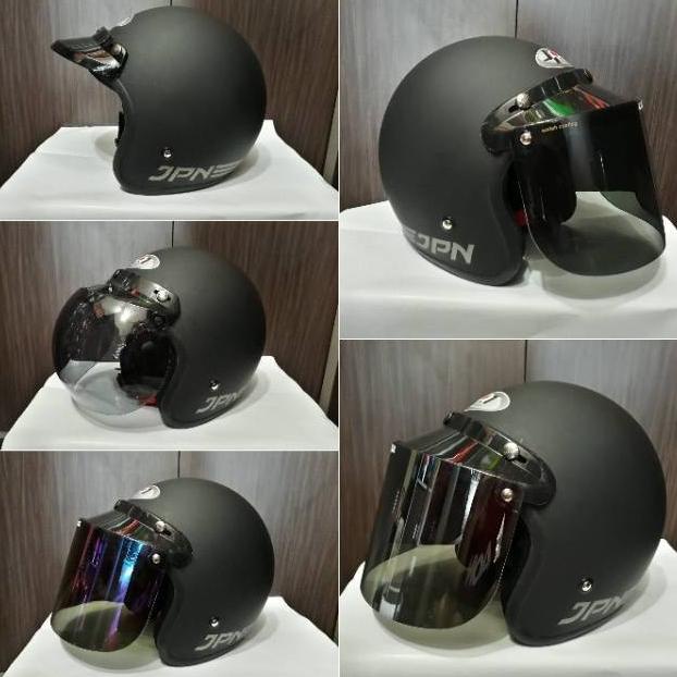 HELM BOGO JPN RETRO HITAM DOP SDFSD5165