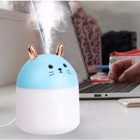 HUMIDIFIER DIFFUSER RABBIT PELEMBAB UDARAH OIL LAMPU KAMAR TIDUR  WITH LED A11 NEW A-11 ESSENTIAL