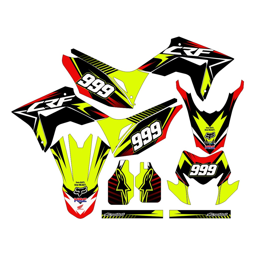 Sticker DECAL CRF 150 L Bisa Custom Stiker Honda CRF 150 L  (41)