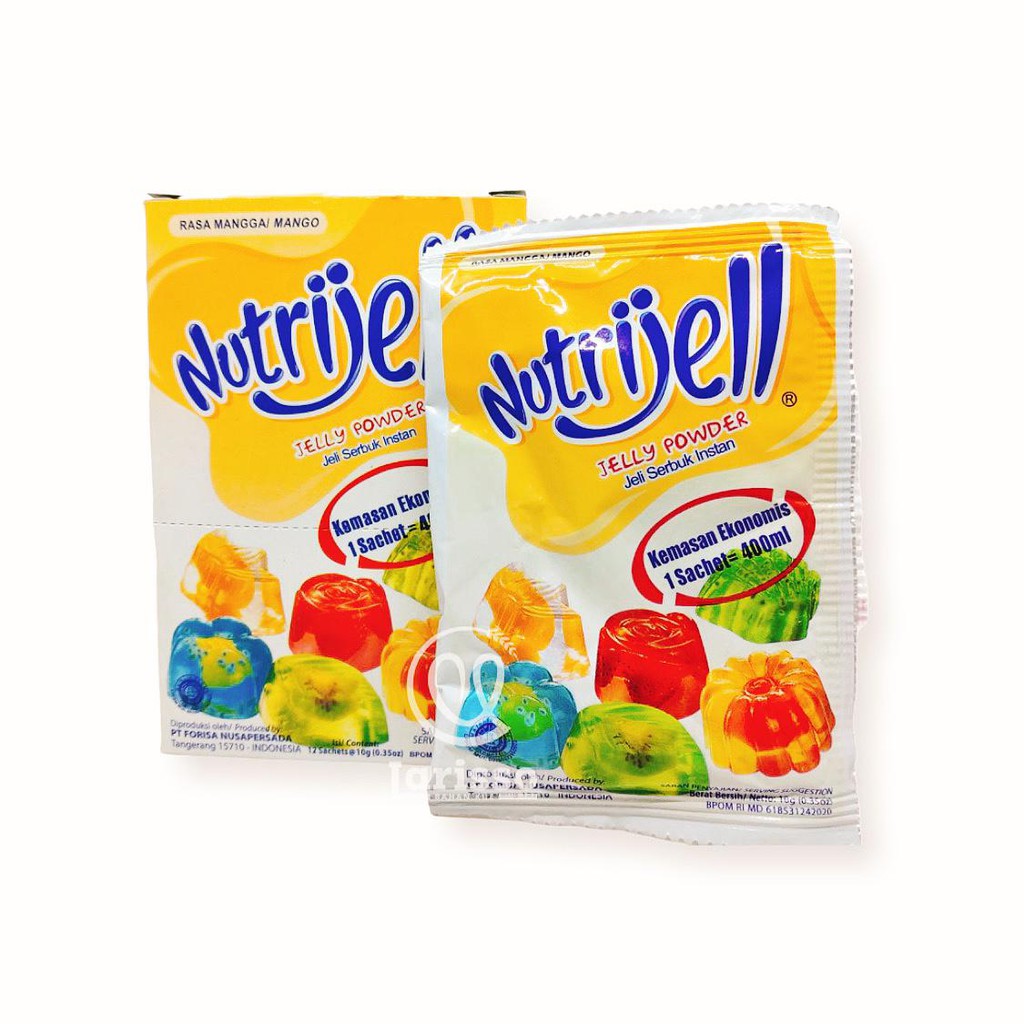 

NUTRIJELL EKONOMIS JELLY POWDER JELI SERBUK INSTAN MANGGA 10GR