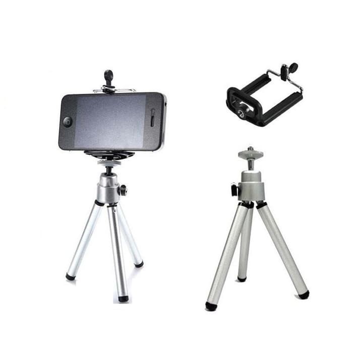 Tripod kaki besi mini stand free holder holder u