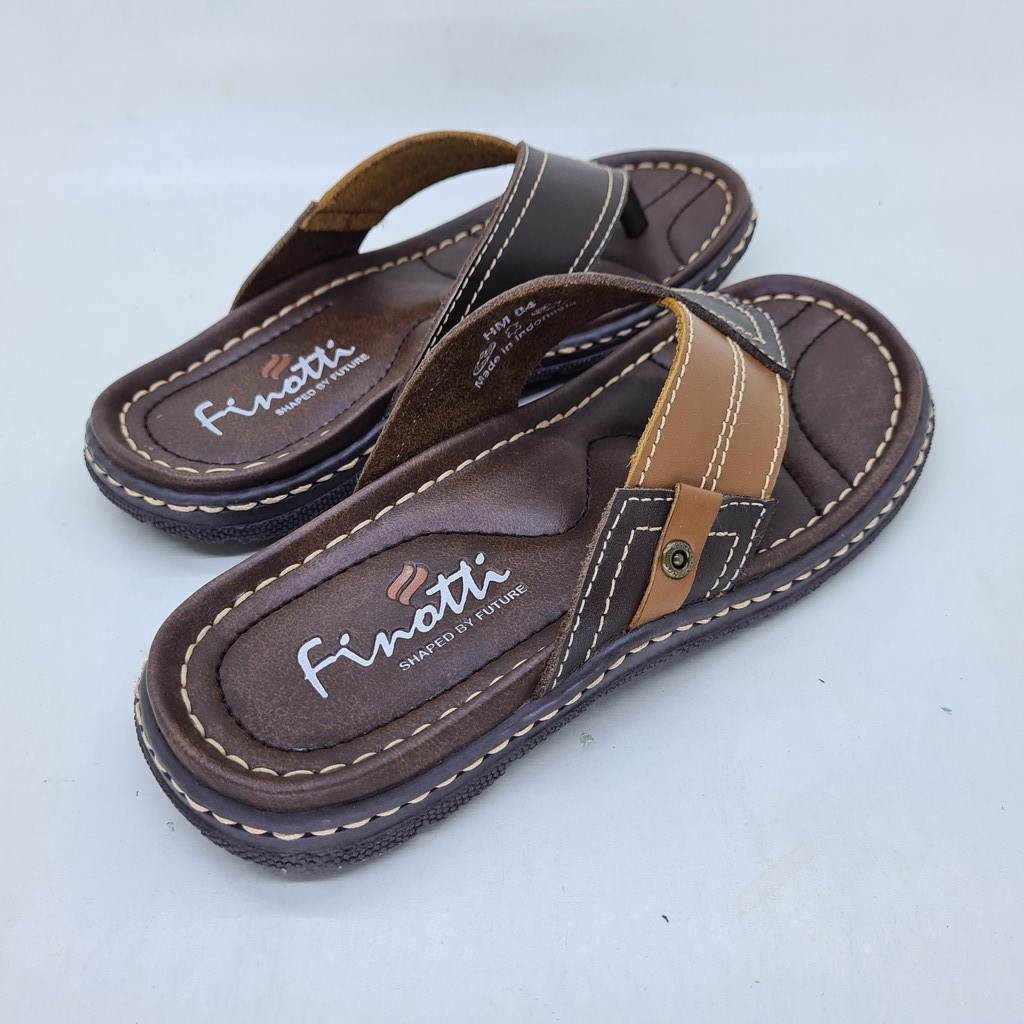 Sandal pria KULIT ASLI Finotti HM