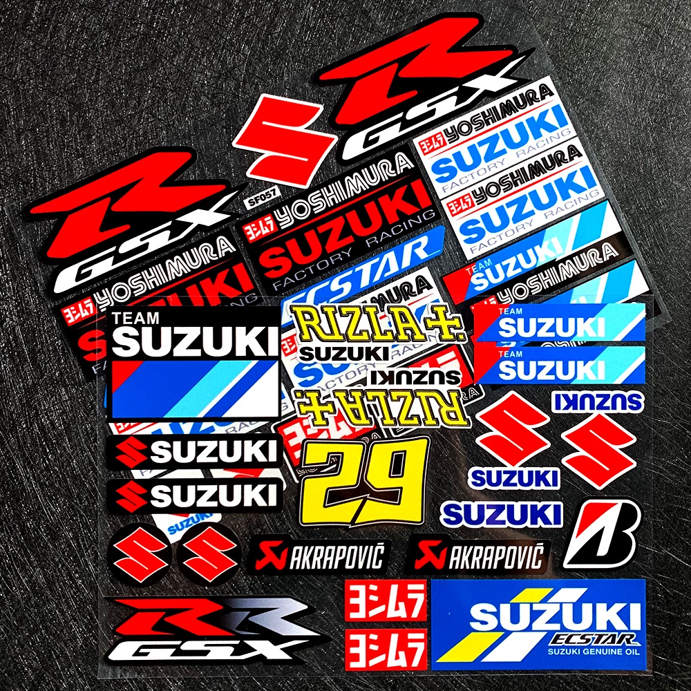 Stiker Reflektif Motif Rel Samping Untuk SUZUKI GSXR GSX R600 750 1000