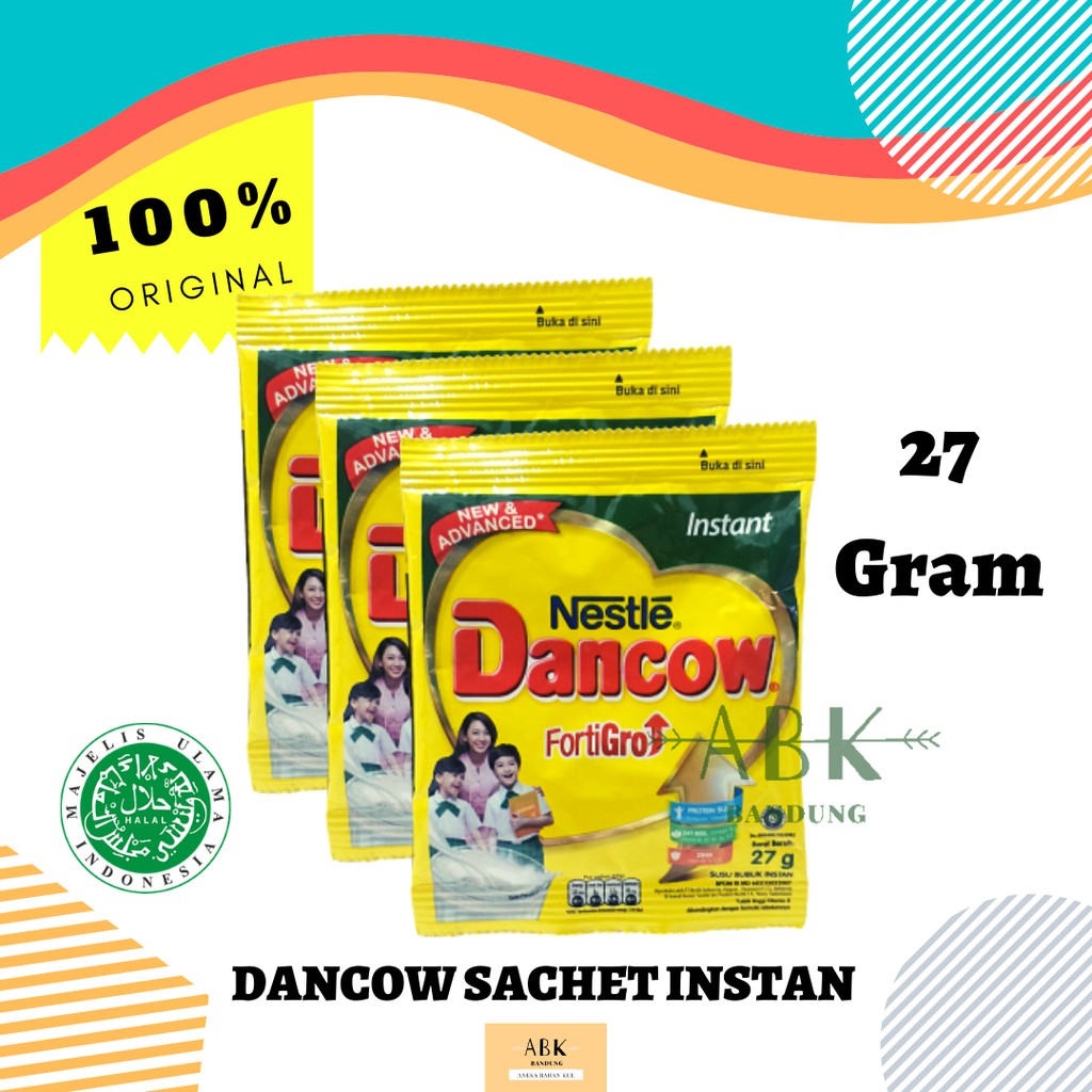 

SUSU BUBUK DANCOW FORTIGRO SACHET INSTANT 27GR | NESTLE DANCOW 27 GRAM