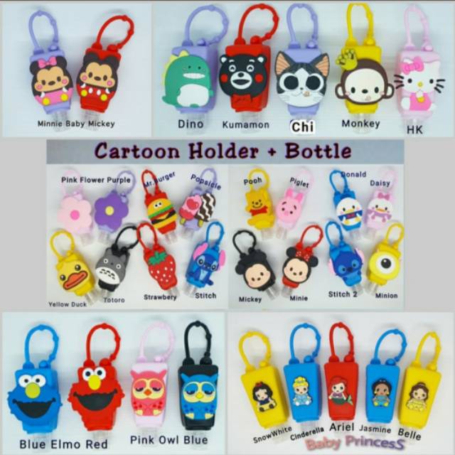 Holder Cartoon &amp; Botol Kosong Bisa gantung di Tas