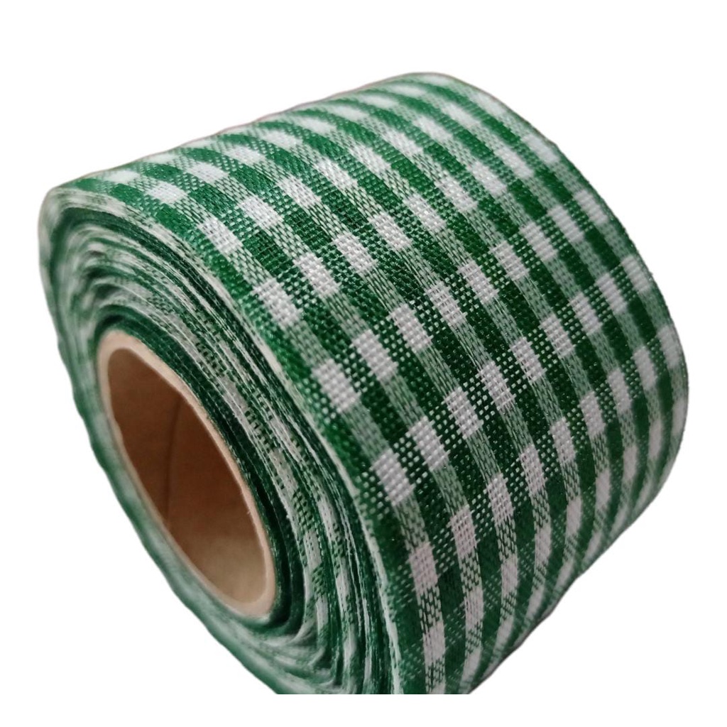 

Pita KOtak Hijau Tua Ukuran 2 inch / 5cm Per Roll