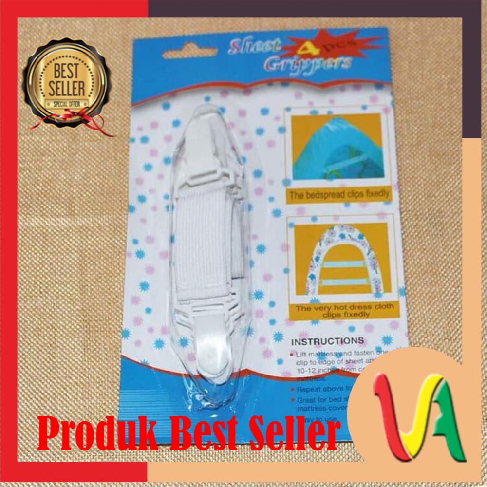 DapurCantik Karet Penjepit Sudut Sprei isi 4 pcs/Karet