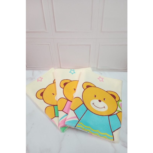 Baby Gift - Handuk Mandi Bayi Lembut Peony Bear 60X120cm