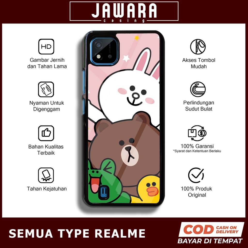Case Realme C11 2021 C20 Case Hp Realme C11 2021 C20 Premium Glossy Jawara Casing [LN01] Casing Hp A