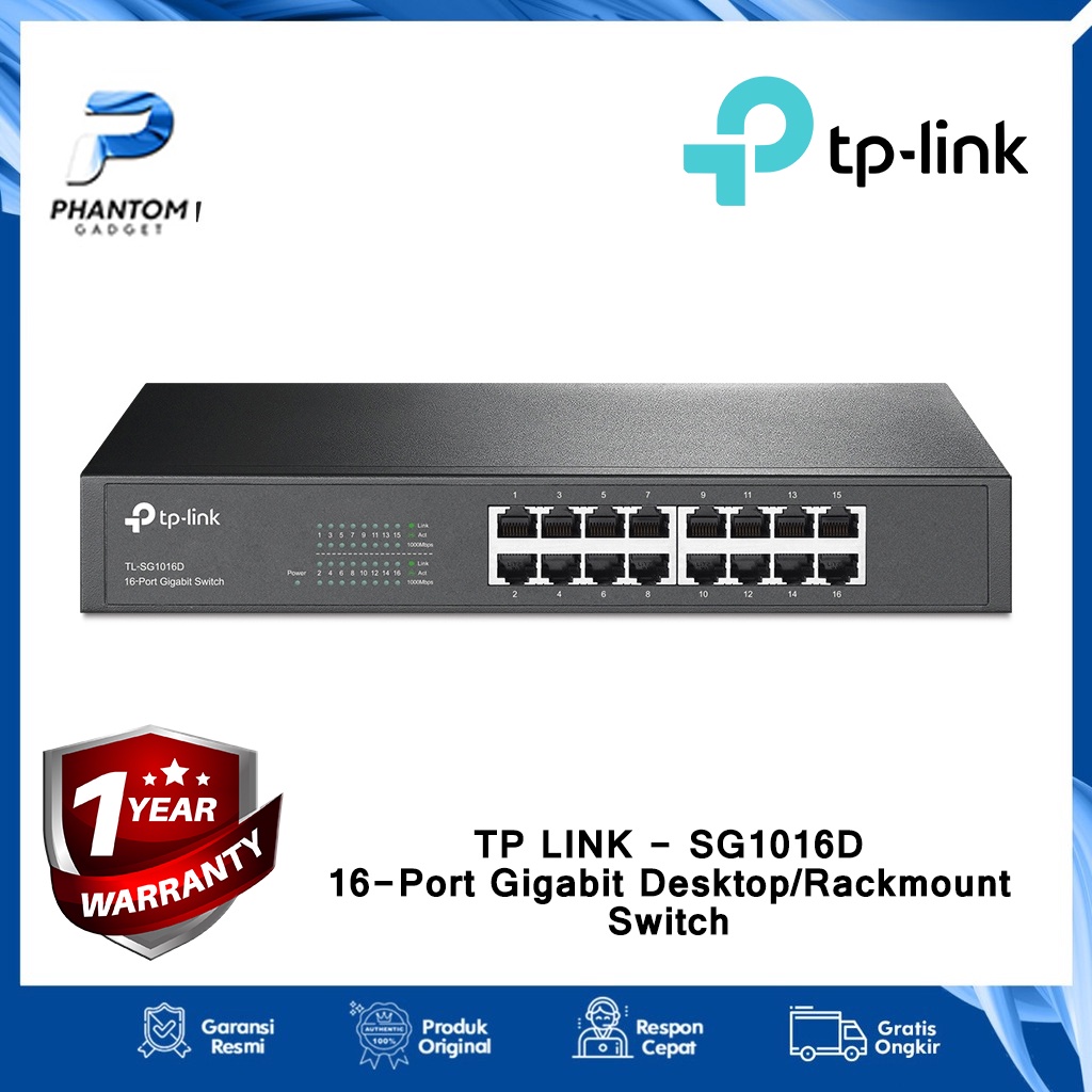 ティーピーリンク TP-Link GIGABIT Desktop Switch 16PORT 16/10/100/1000M & Metal CASE (135604C 送料無料