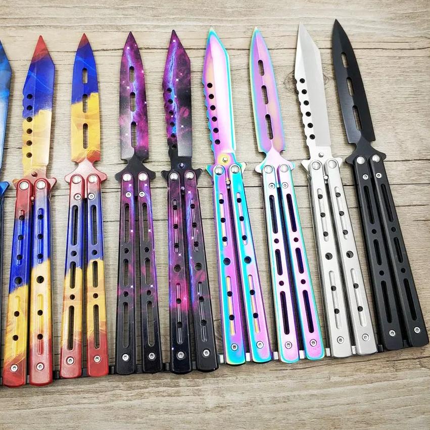 ッ PISAU BUTTERFLY PISAU LATIHAN TUMPUL PISAU TRAINING PISAU SISIR BUTTERFLY KNIFE TRAINING SISIR BUT