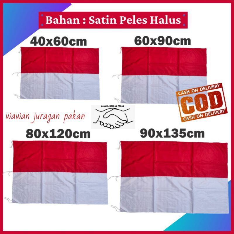 Bendera merah putih, bendera indonesia 80 x 120 cm