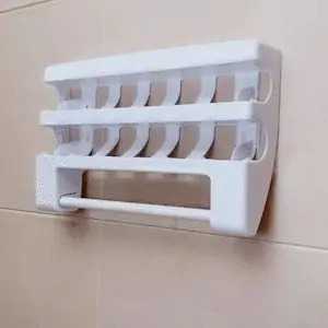 TD-DA ADOREHOUSE Rak Organizer Tisu Tin Foil Food Wrap Cutter Storage - R60V