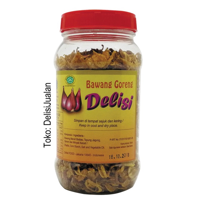 

TERBARU Bawang Goreng DELISI - Brebes toples 100 gr - Halal - Fried Shallot