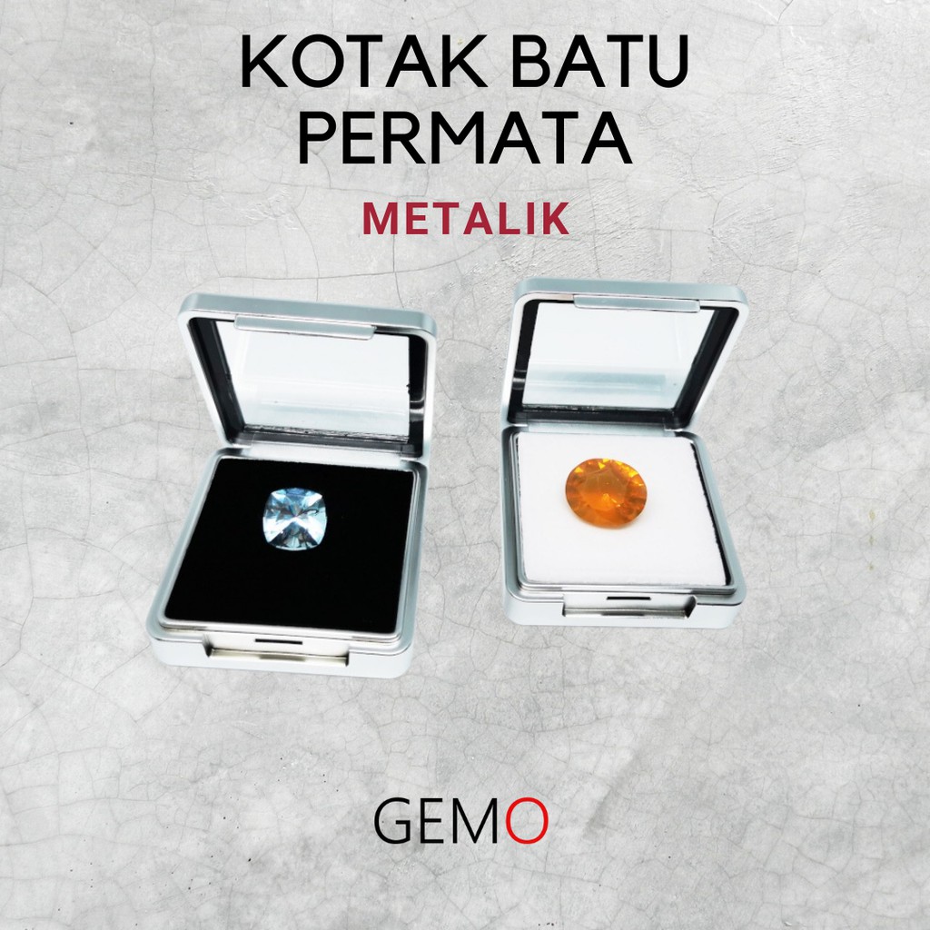 KOTAK BATU MULIA / BOX AKIK / TEMPAT PERMATA MEWAH WARNA METALIK