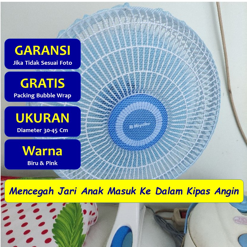 Sarung Cover Penutup Tutup Pelindung Jaring Kipas Kioas Kipaa Angin Maspion Cosmos Miyako 12 16 Inch