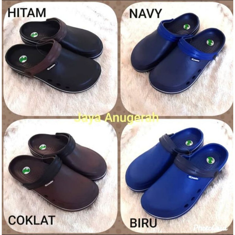 BEST SELLER ! SANDAL SEPATU PRIA MERK KOMIN BAHAN KARET RINGAN